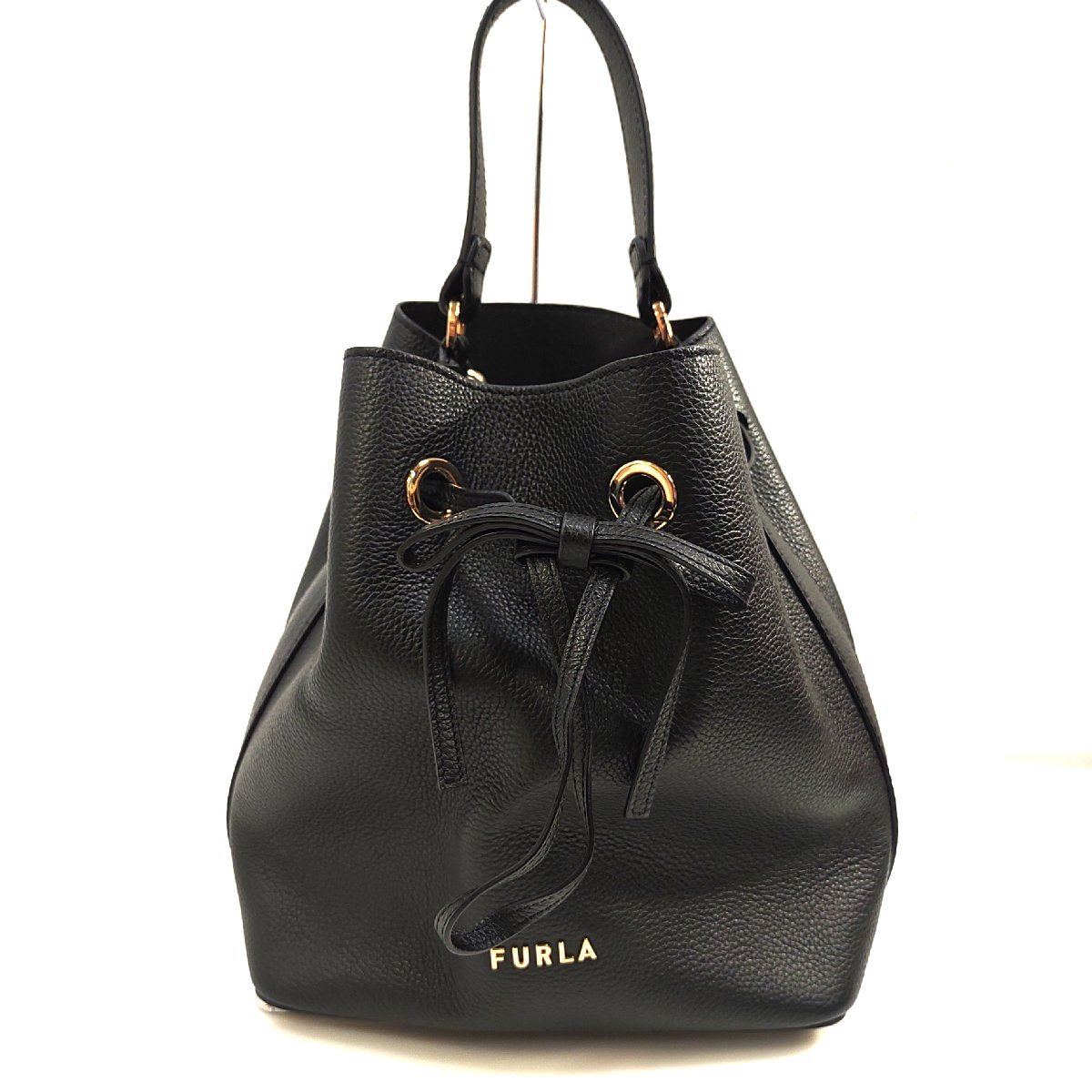 フルラ コンスタンザ エス ドローストリング ショルダーバッグ ハンドバッグ 巾着 レディース FURLA 中古 ★_画像2