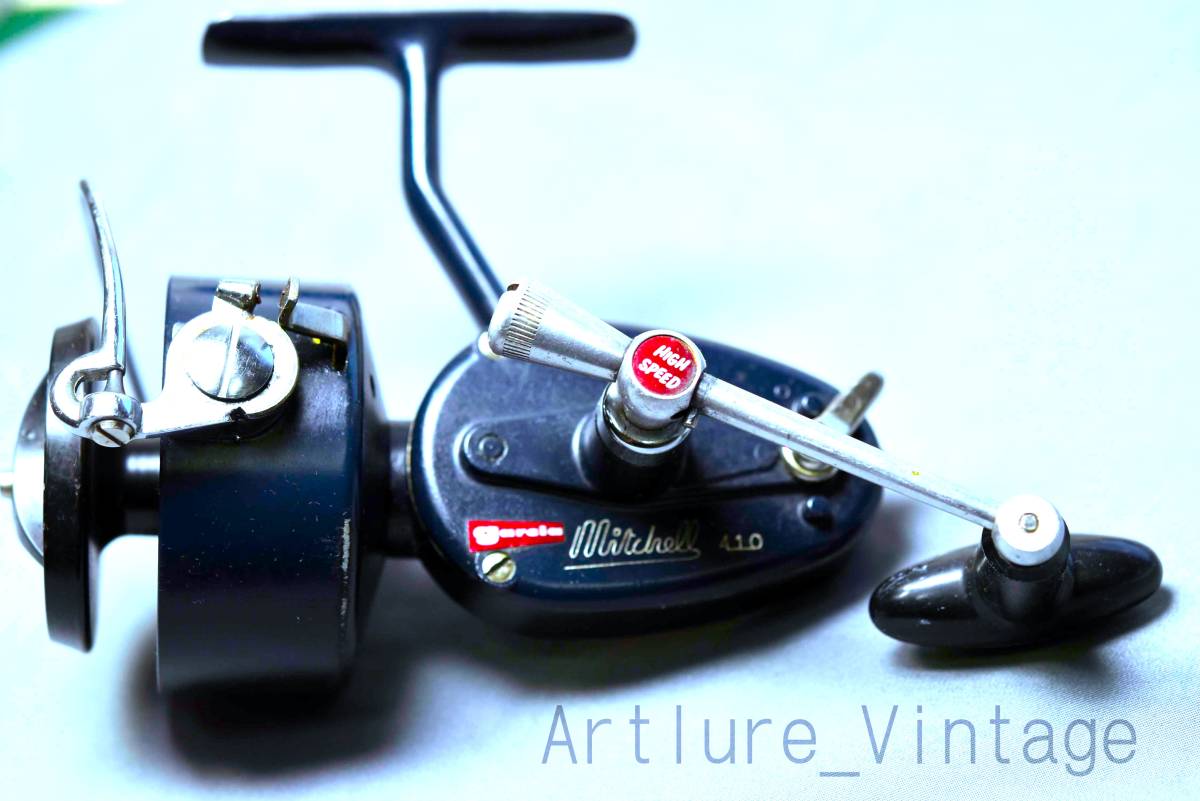 VINTAGE GARCIA MITCHEL 410 SPINNING REEL FRANCE 1976 year (Y2380-360) Mitchell  410 left to coil #MITCHELREEL: Real Yahoo auction salling