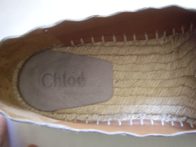 s141 chloe クロエ エスパドリーユ スリッポン 靴 スウェード サイズ37 約23.5cm_画像6