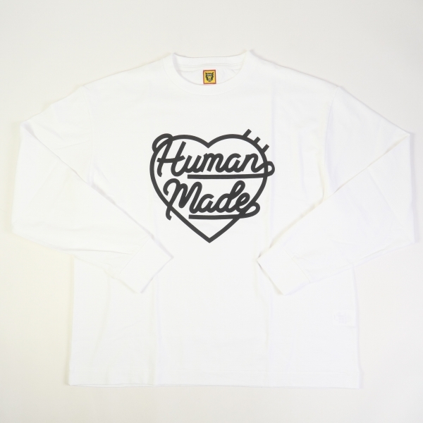 HUMAN MADE ヒューマンメイド 22AW HEART L/S T-SHIRT ロンT 白 Size