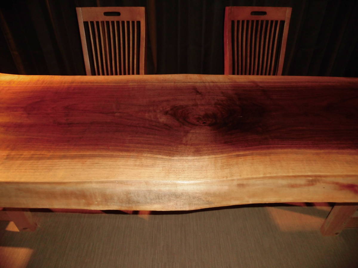 ●K-037　ウォールナット　ビッグサイズ　テーブル　板　ローテーブル　ダイニング　カウンター　座卓　天板　無垢　一枚板_画像3