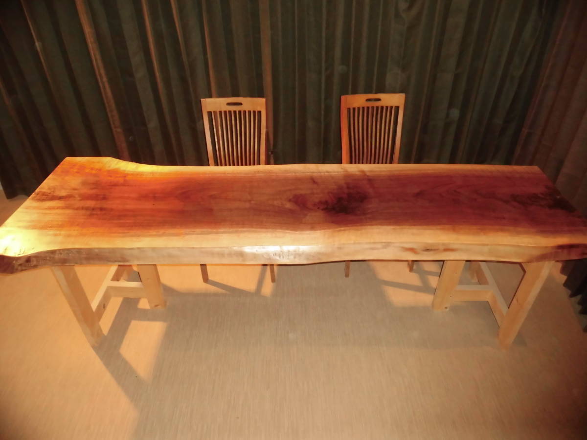 ●K-037　ウォールナット　ビッグサイズ　テーブル　板　ローテーブル　ダイニング　カウンター　座卓　天板　無垢　一枚板