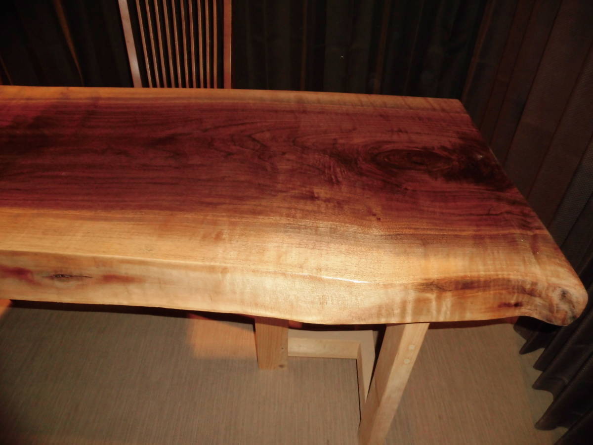 ●K-037　ウォールナット　ビッグサイズ　テーブル　板　ローテーブル　ダイニング　カウンター　座卓　天板　無垢　一枚板_画像4