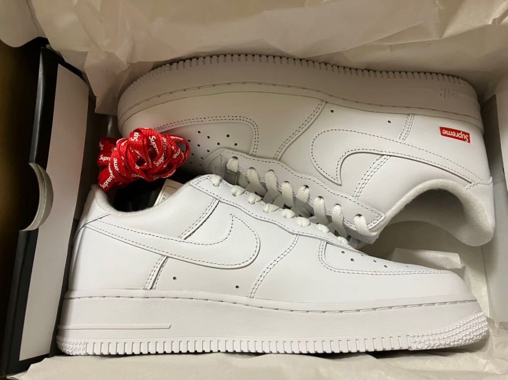 送料無料 新品 国内正規品 Supreme Nike Air Force 1 Low White 【26.0 ...