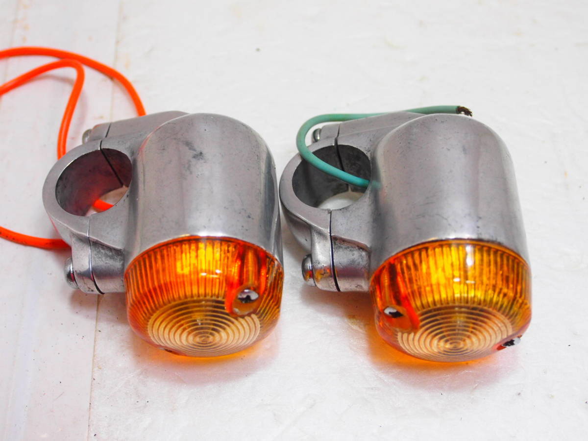 希少品当時物C72?ハンドルクランプウィンカーセット(検索用CB72C92 Yahoo!オークション - ホンダ純正 ハンドルクランプウインカー