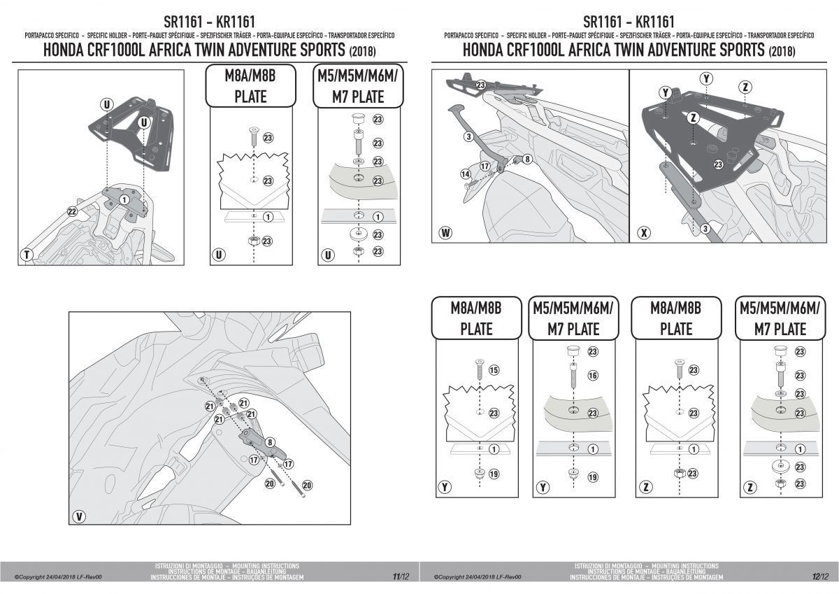 ランキングや新製品 GIVI SR1161 CRF1000L スペシャルラック M151