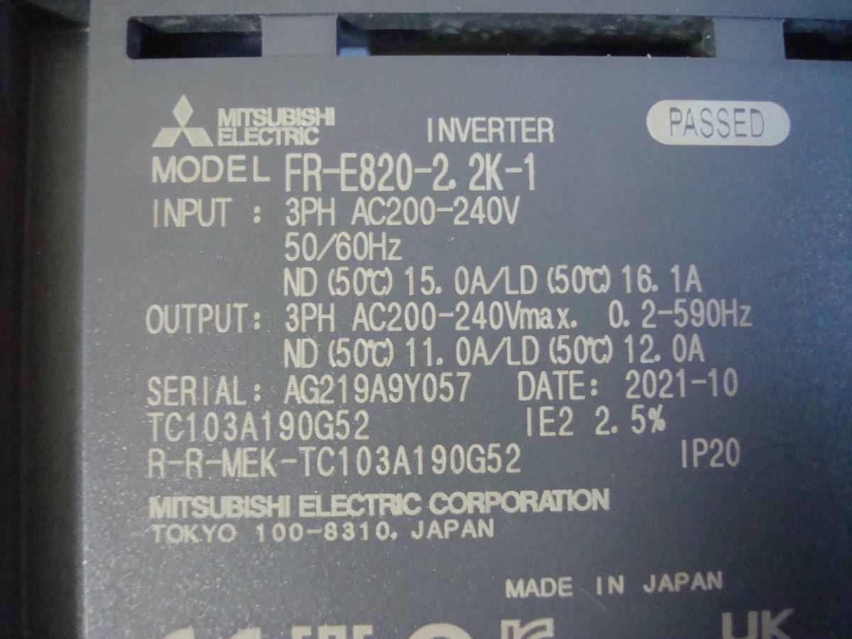 ヤフオク! - //FR-E820-2.2K-1 MITSUBISHI 三菱 E800シリーズ