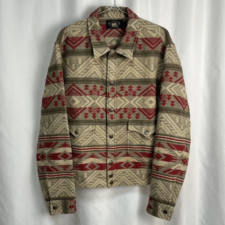 かわいい~!」 RRL Jacquard ネイティブ柄 ウールコットン ジャケット