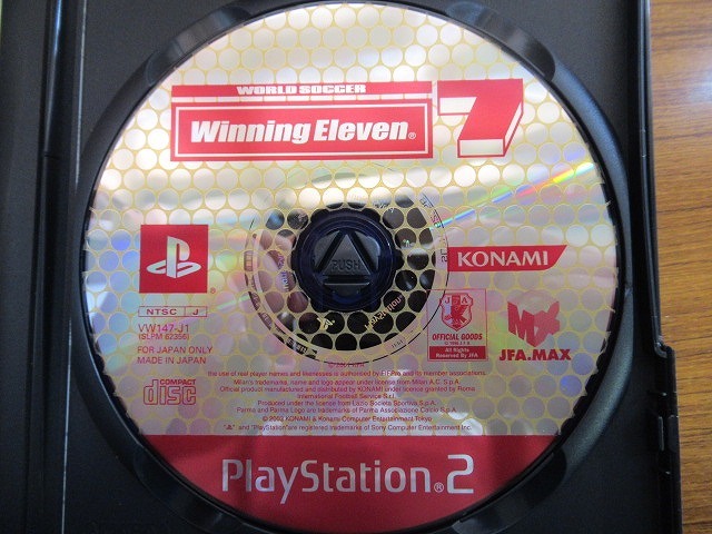 KMG1592★PS2ソフト ワールドサッカー ウイニングイレブン7 WORLD SOCCER WINNING ELEVEN7 ケース説明書付 起動確認済研磨・クリーニング済_画像5