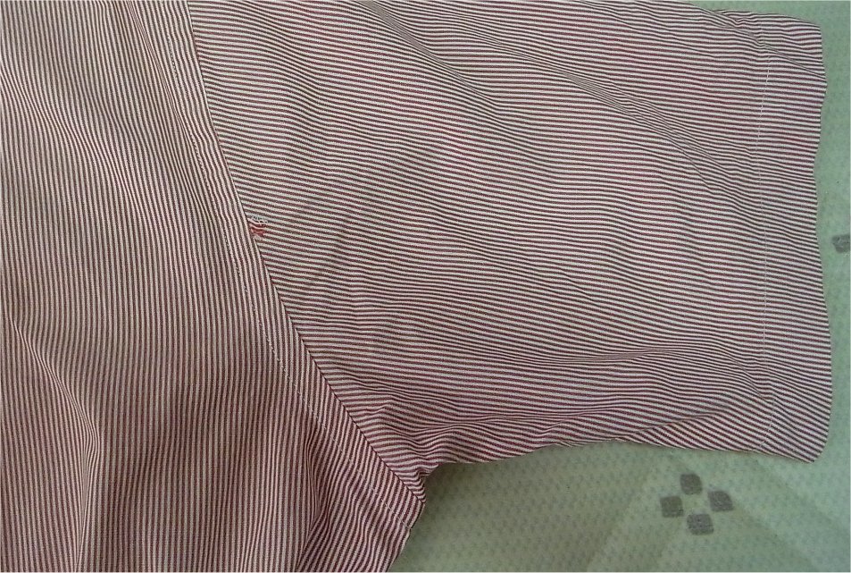 即決・美品・送料無料）Brooks Brothers ブルックスブラザーズ BDシャツ 15 1/2 半袖 赤/白 細いストライプ_画像5