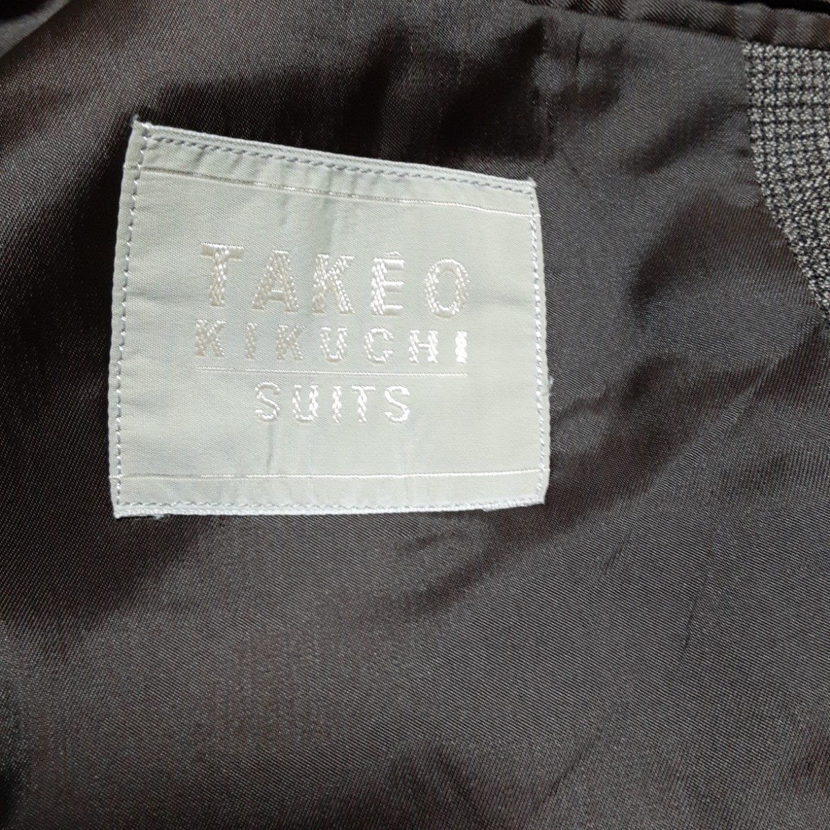 TAKEO KIKUCHIの日本製　ウールジャケット　グレー　SIZE:4　 L相当