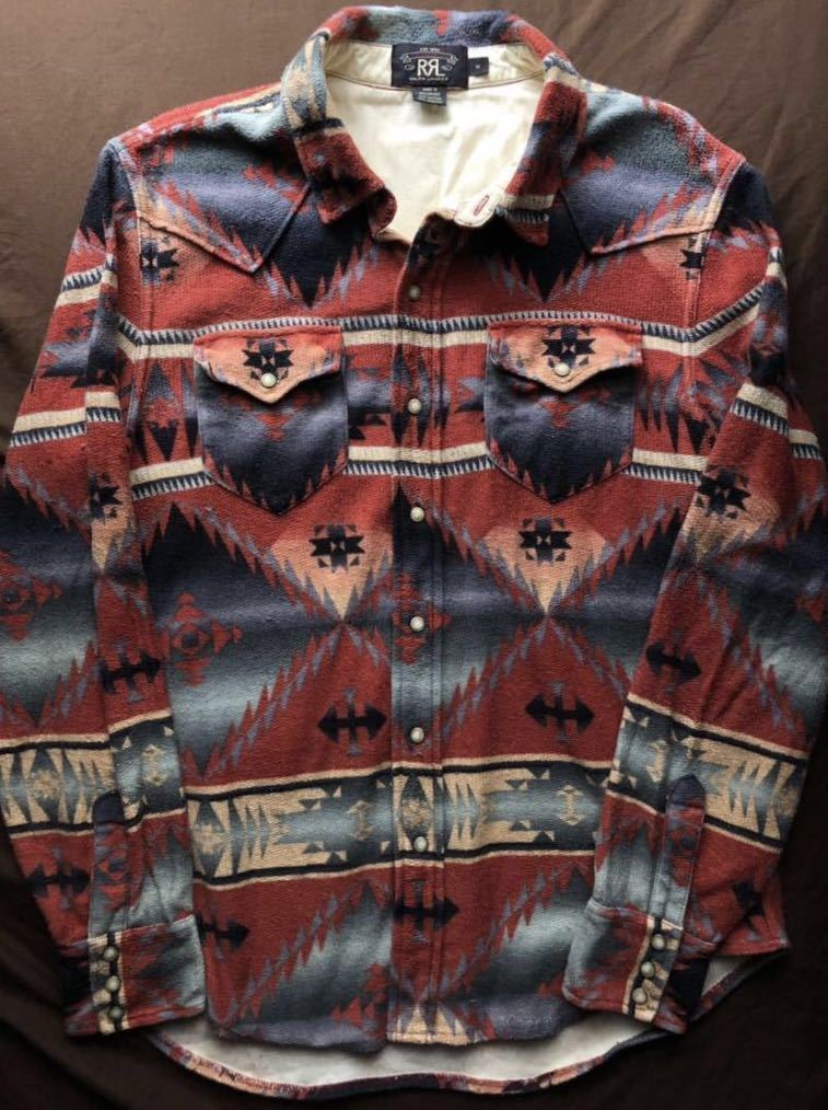 傑作】RRL NATIVE WESTERN SHIRTS ダブルアールエル ネイティブ ナバホ