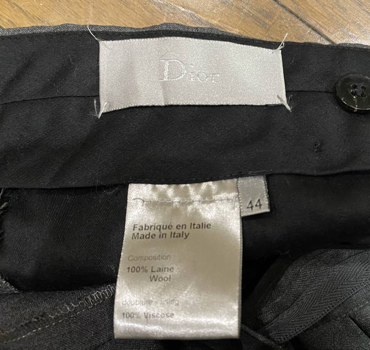 ＊ディオールオム Dior HOMME 品番8E3110320558 スラックス パンツ イタリア製 44 　　　　　　　　　BJBB.AJ_画像5