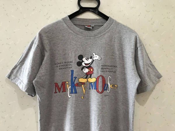 ＊ ディズニー Disney MICKEY UNLIMTED ミッキー プリント 半袖 Tシャツ カットソー トップス M　 BJBJ.D_画像3