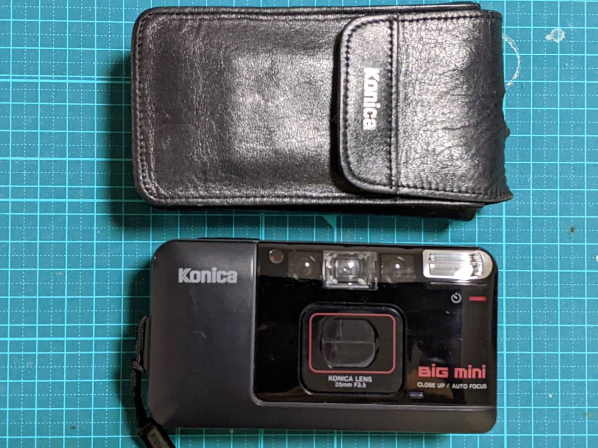 美品】Konica BiG mini コニカ ビッグミニ 初代モデル コンパクトフィルムカメラ 動作確認済 作例あり
