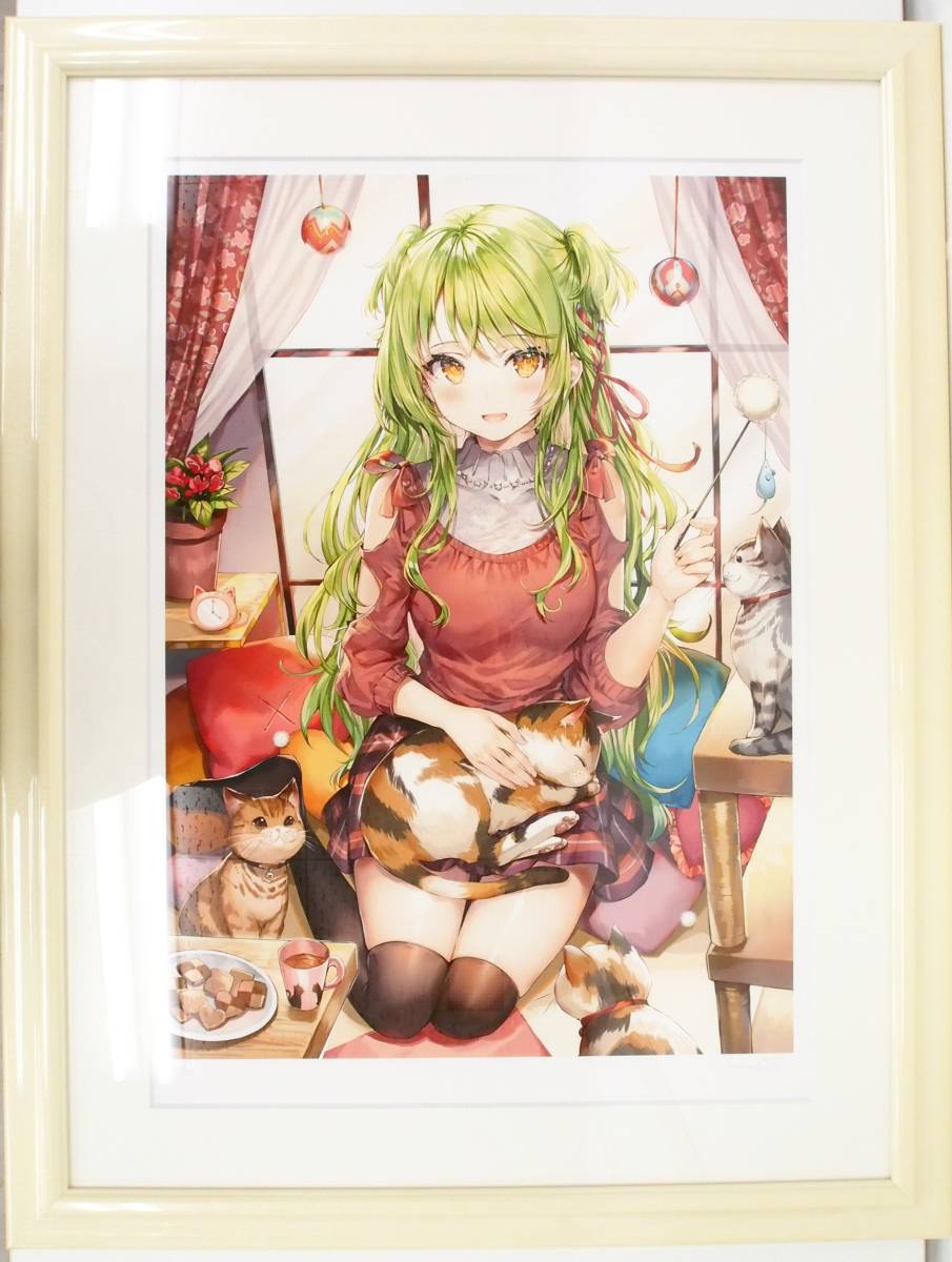 Yahoo!オークション - Hg137/【同梱不可】版画/ももこ/猫と緑/ 2 Yahoo!オークション - Hg137/【同梱不可】版画/ももこ/猫と緑/ 2