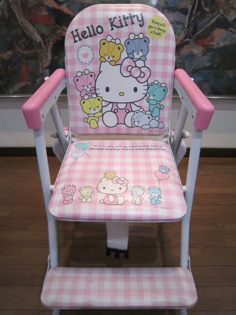 HELLO KITTY ハロー キティ 折りたたみ式 ハイ ベビーチェア HELLO KITTY ハロー キティ 折りたたみ式 ハイ ベビーチェア