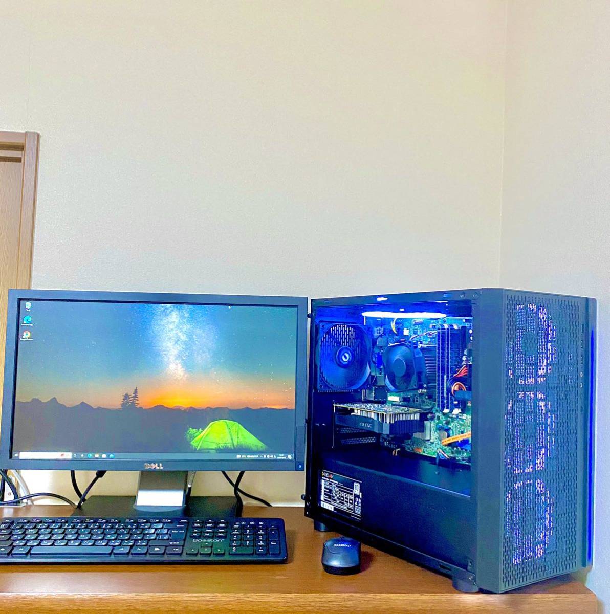 ゲーミングPCフルセット デイトレPC グラボ GTX1050 高性能PC SSD 爆速起動 新品ケース 新品ファン LEDファン 光る ド派手 初心者 Core i7