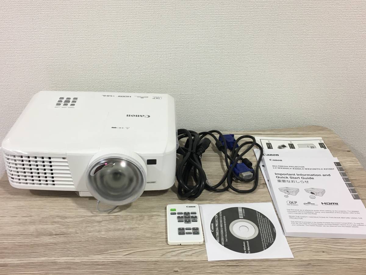 Canon POWER PROJECTOR キヤノン パワープロジェクター LV-WX310ST
