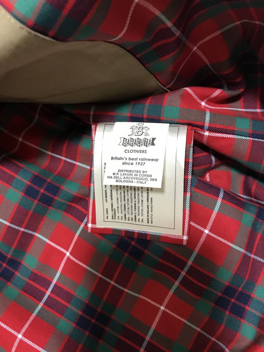BARACUTA G9 TAN /バラクータ G9 タン サイズ40 未試着未使用 ハンガー