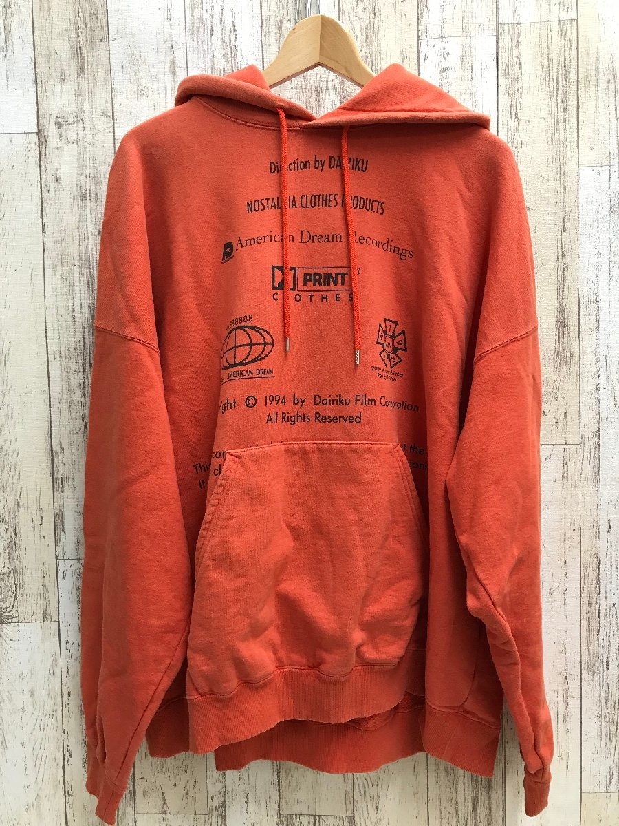 DAIRIKU×HOWDAY 別注 20AW パーカー 50%OFF