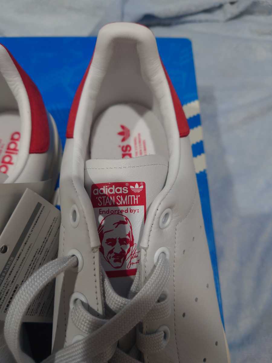 STAN SMITH アディダス WHITE/RED 29.5cm スタンスミス 白/赤 　未使用品　_画像3