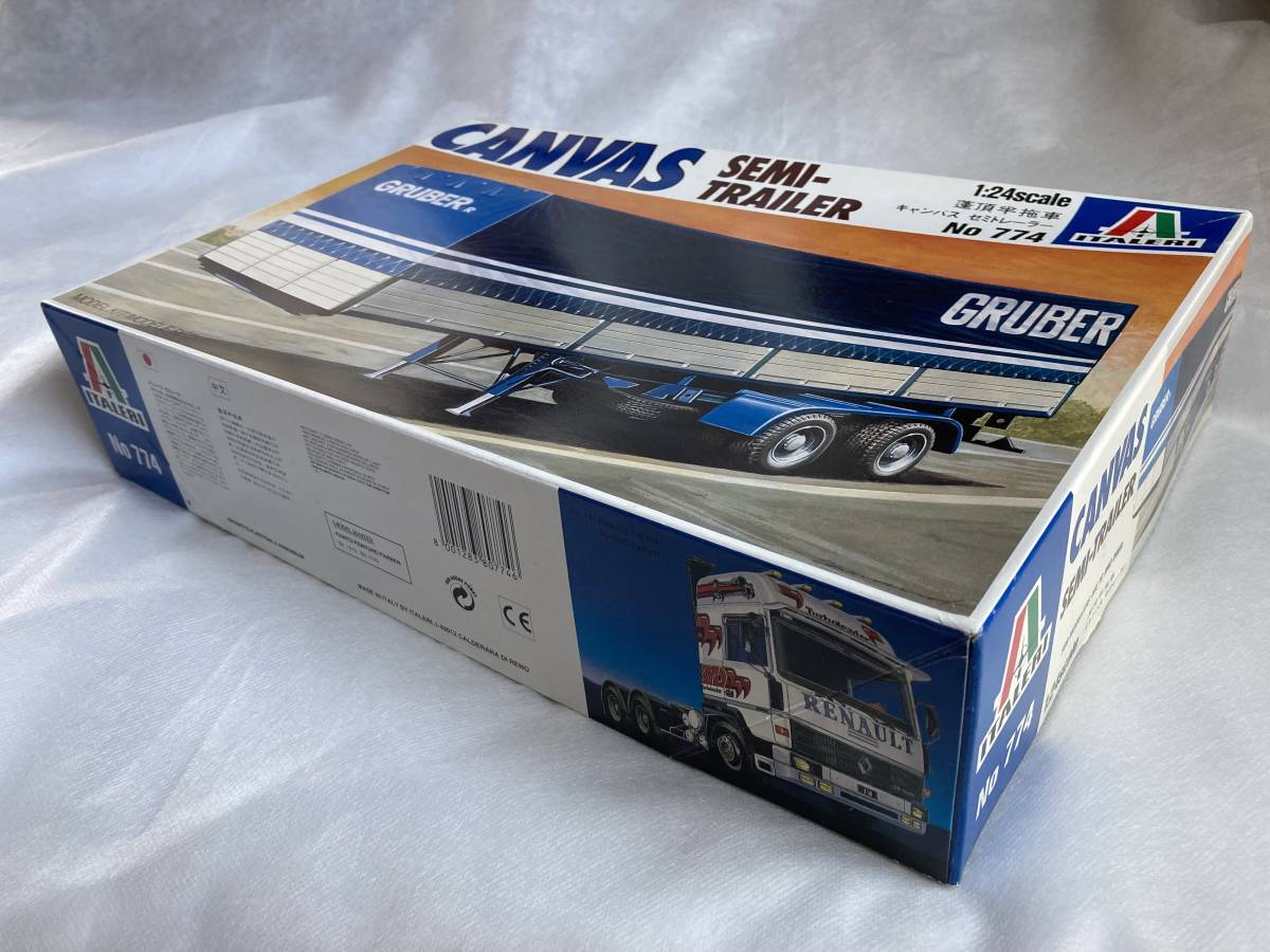 イタレリCANVAS SEMI-TRAILER 1/24 当時物です Yahoo!オークション - 当時物 未組立品 ・ITALERI 774・1/24