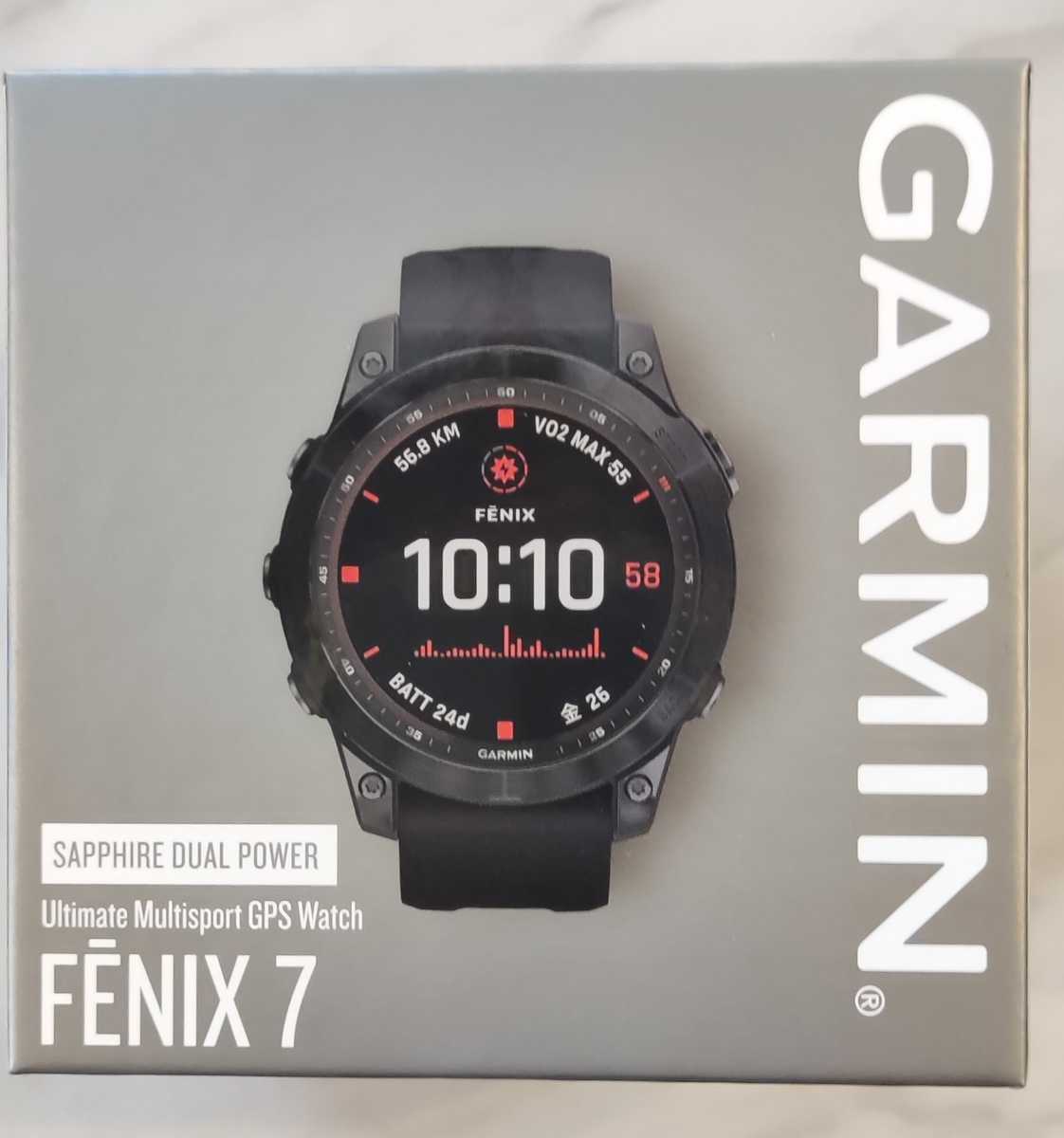 1 jpy start selling out.!GARMIN FENIX 7 SAPPHIRE DUAL POWER regular goods 