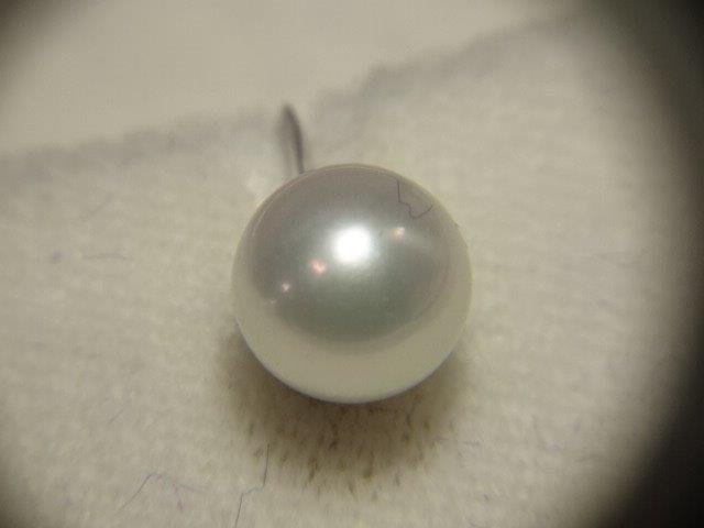 K14WG 真珠のイヤリング レターパックプラス可 1018U11Gの画像6