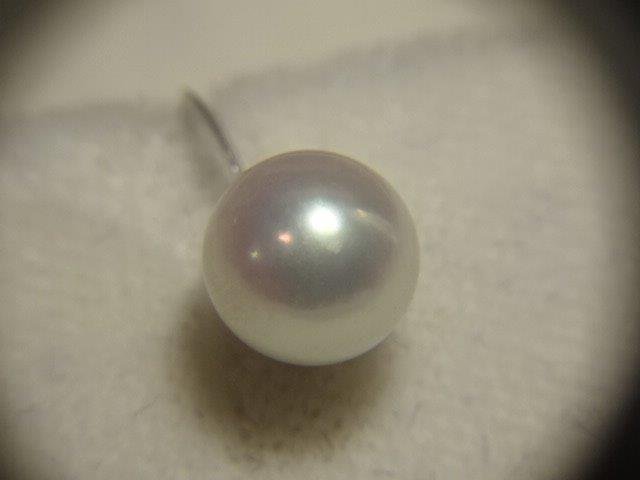 K14WG 真珠のイヤリング レターパックプラス可 1018U11Gの画像5