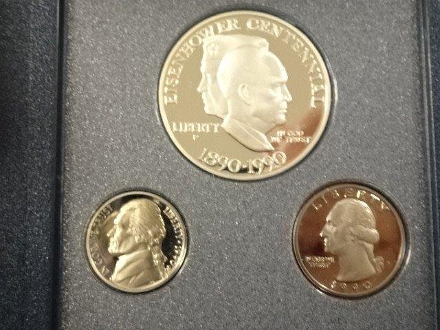 米ドル proof prestige coin set 1989 1990 2セット ミント コイン 銀貨含 1022U6G_画像4
