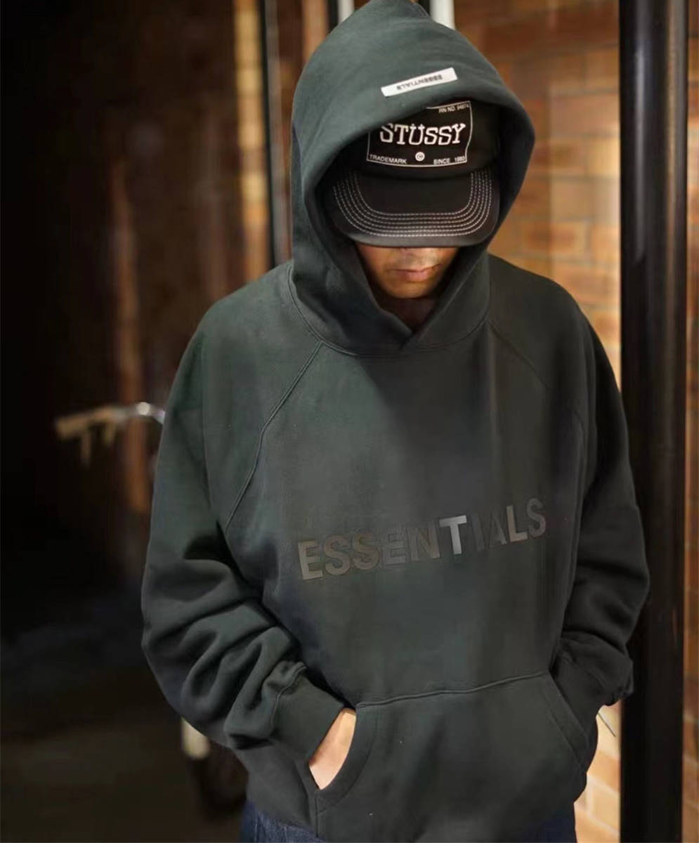 ESSENTIALS Relaxed Hoodie リラックス パーカー L 海外への送料無料