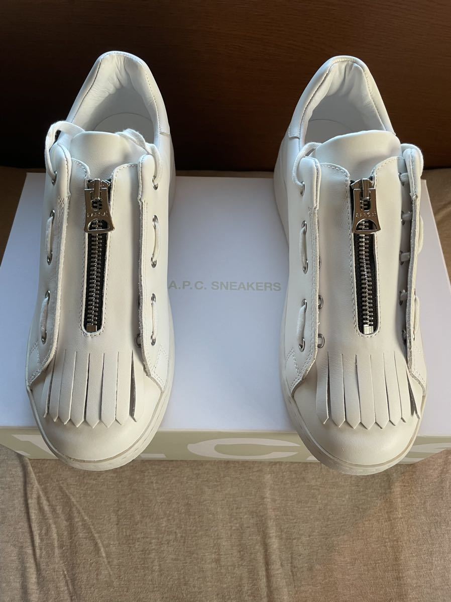 極美品】sacai A.P.C. レザー スニーカー 白 サイズ42 | qfreshtrading.com