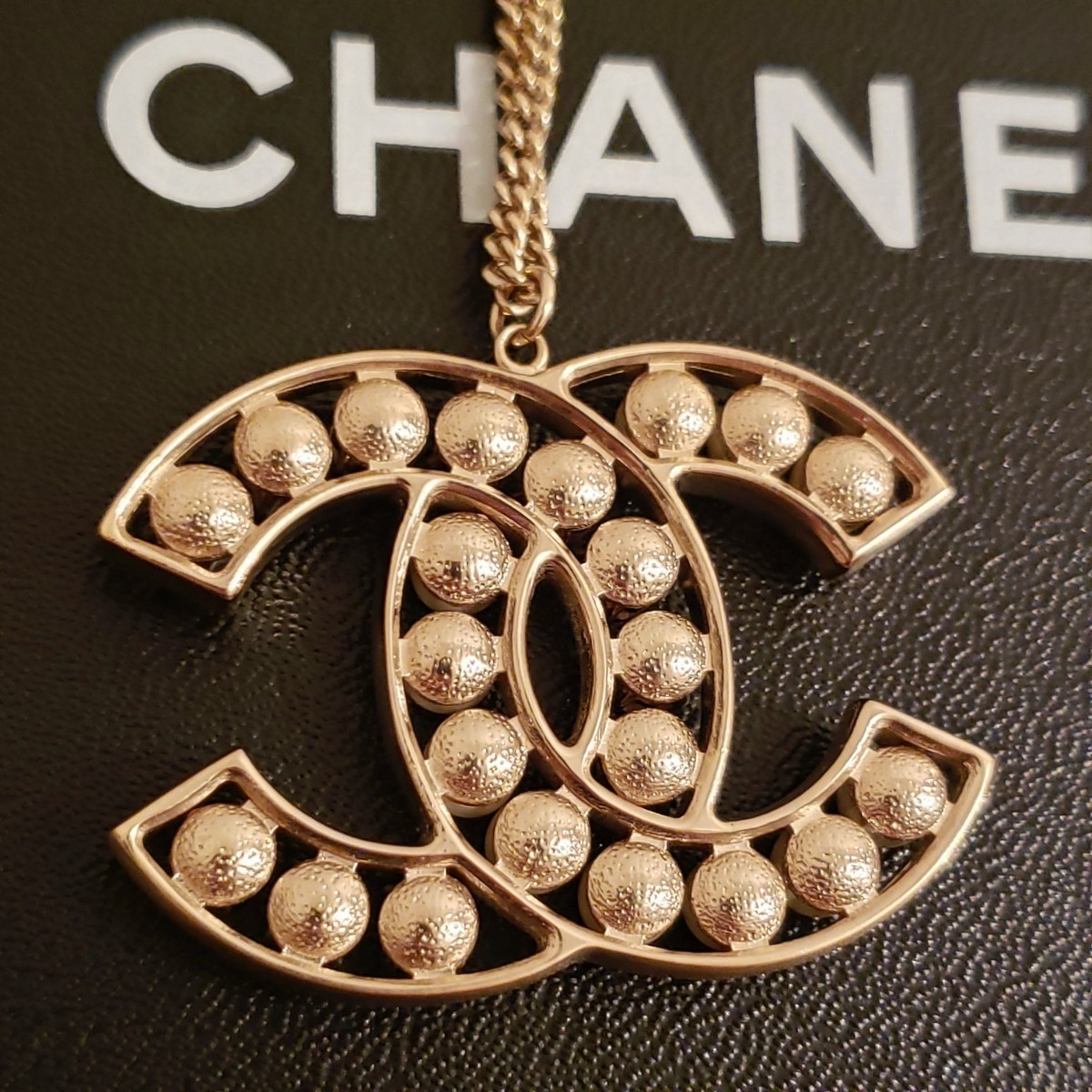 日本橋三越 CHANEL ビッグサイズ ネックレス ペンダント CCマーク ココ