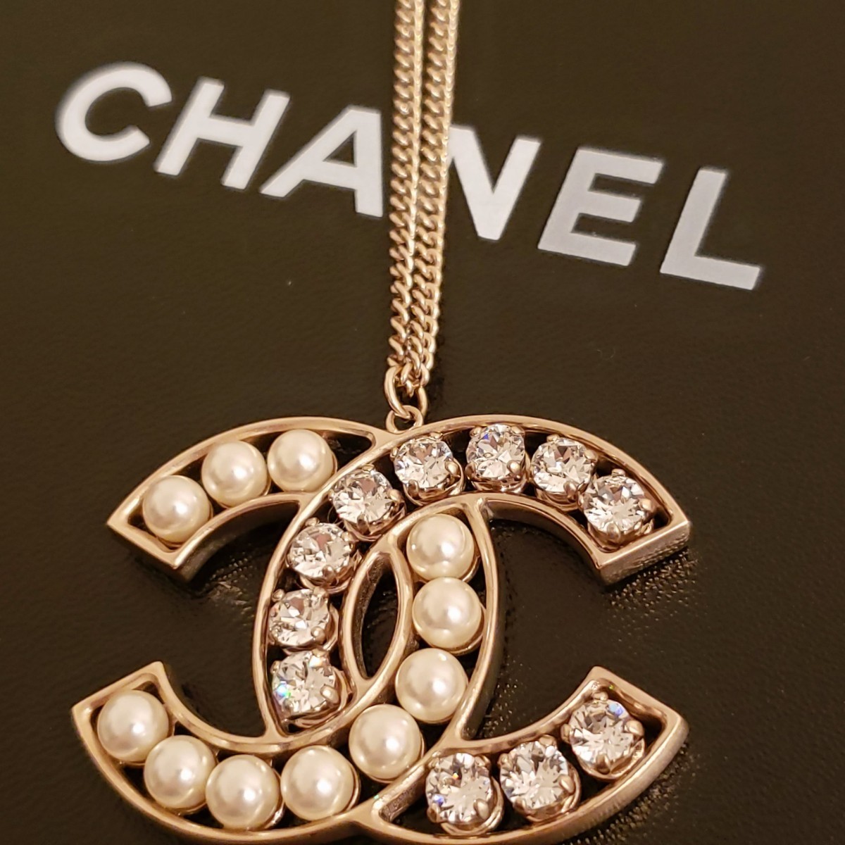 日本橋三越 CHANEL ビッグサイズ ネックレス ペンダント CCマーク ココ