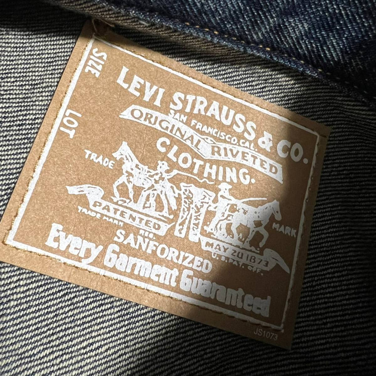 未使用品 LEVIS FENOM 2nd DENIM JACKET リーバイス フェノム USED加工 デニムジャケット Mの画像5