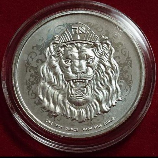 2021年 (新品) ニウエ「とどろく・ユダのライオン」純銀 オンス 銀貨