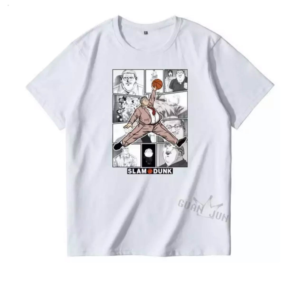 L】新品 SLAM DUNK スラムダンク tシャツ ホワイト 安西先生 L】新品 SLAM DUNK スラムダンク tシャツ ホワイト 安西先生