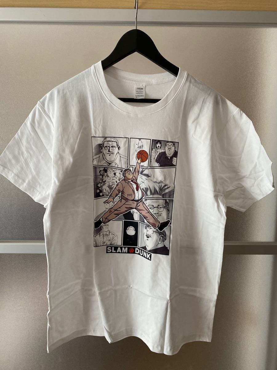 L】新品 SLAM DUNK スラムダンク tシャツ ホワイト 安西先生 L】新品 SLAM DUNK スラムダンク tシャツ ホワイト 安西先生