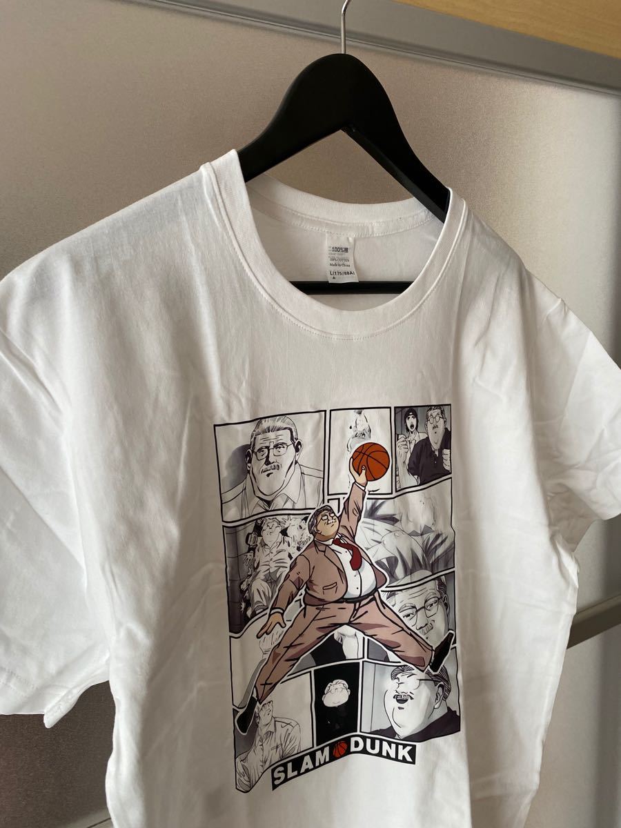 L】新品 SLAM DUNK スラムダンク tシャツ ホワイト 安西先生 L】新品 SLAM DUNK スラムダンク tシャツ ホワイト 安西先生