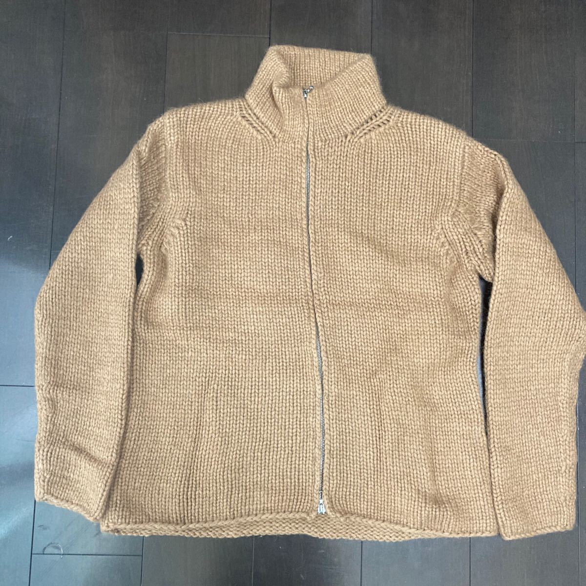 ba(s)lope キャメル100 ローゲージ ニット セーター 肉厚 厚手 メンズ