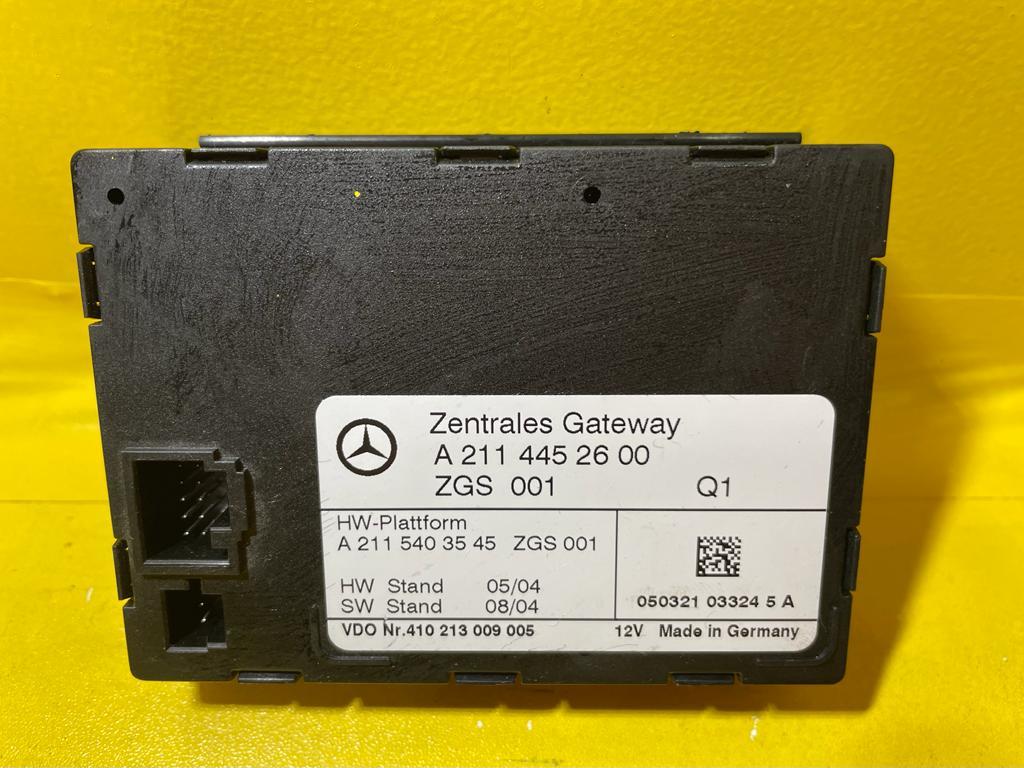 [10416]2005 Benz CLS 500 W219 (C219) previous term gateway computer A2114452600 Mercedez BENZ Central Gateway Control Module