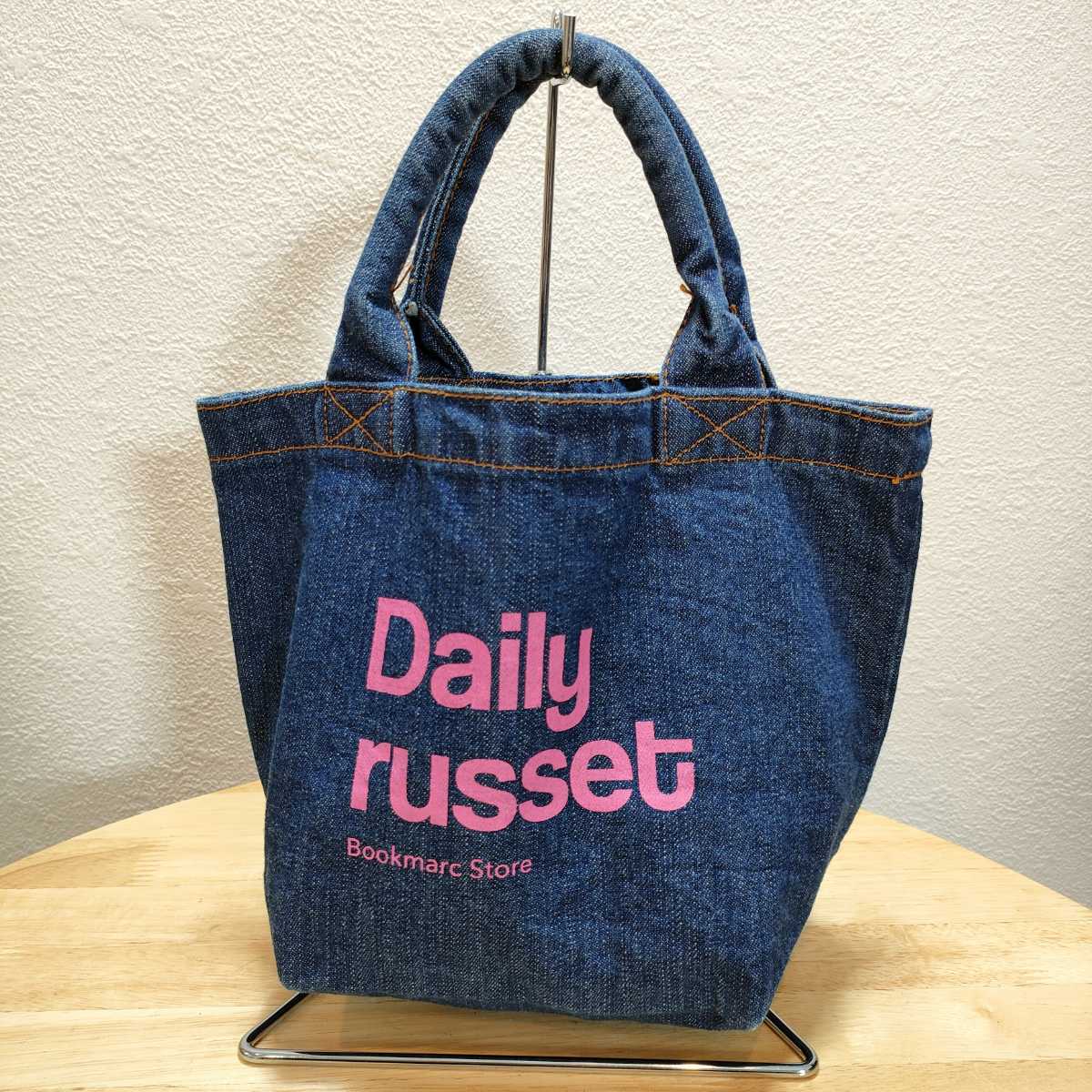Daily russet デイリーラシット デニム ハンドバッグ トートバッグ ...