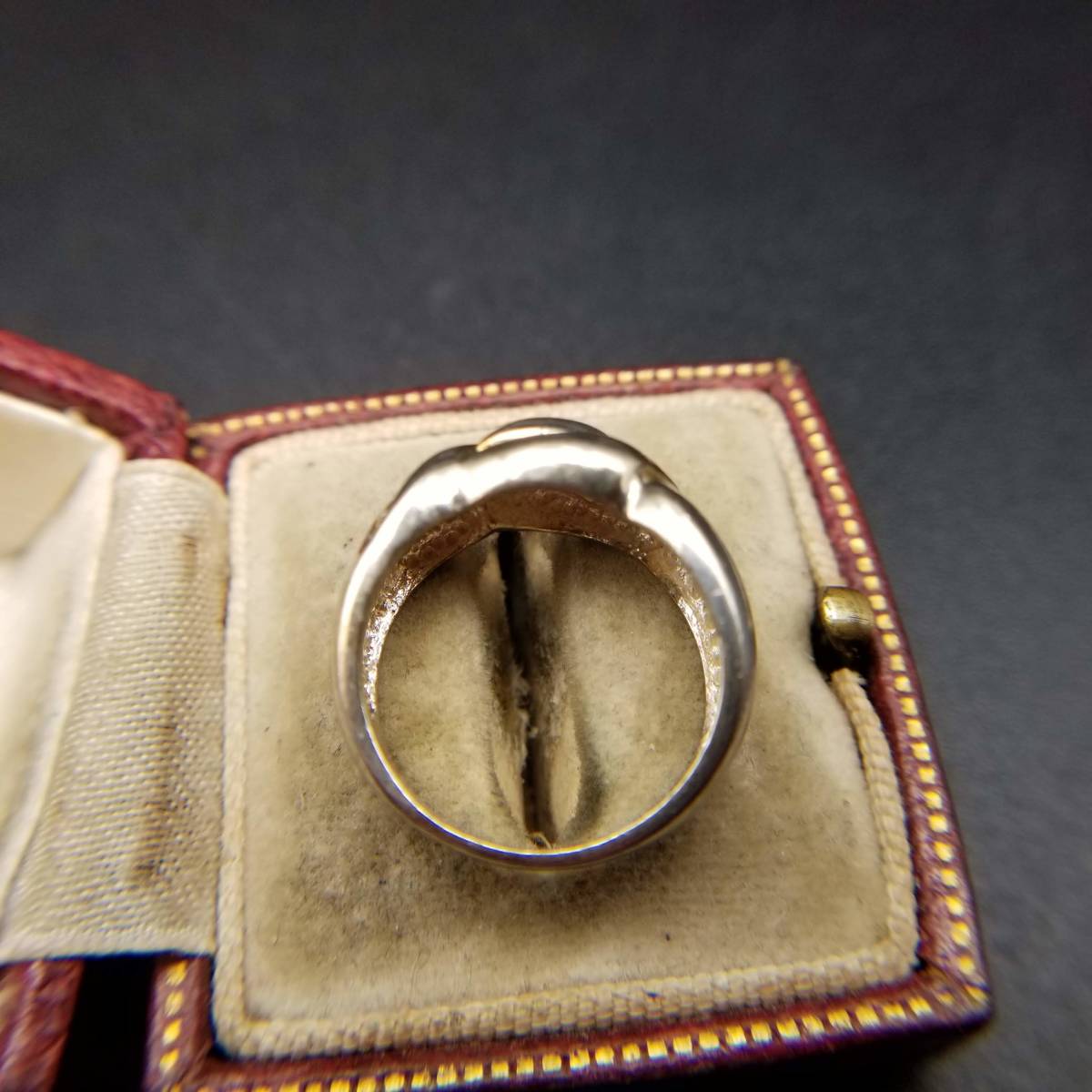 メキシコ 925 シルバー ストライプ アールデコ ヴィンテージ リング 指輪 銀 彫金 ビンテージ 昭和レトロ 縞_画像5