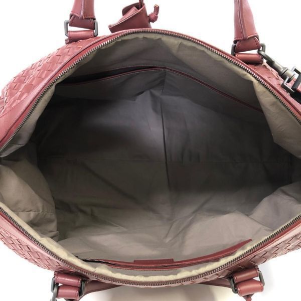 BOTTEGAVENETA/ボッテガヴェネタ レザー イントレチャート ボストン