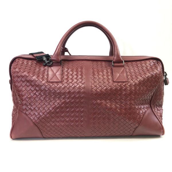 BOTTEGAVENETA/ボッテガヴェネタ レザー イントレチャート ボストン