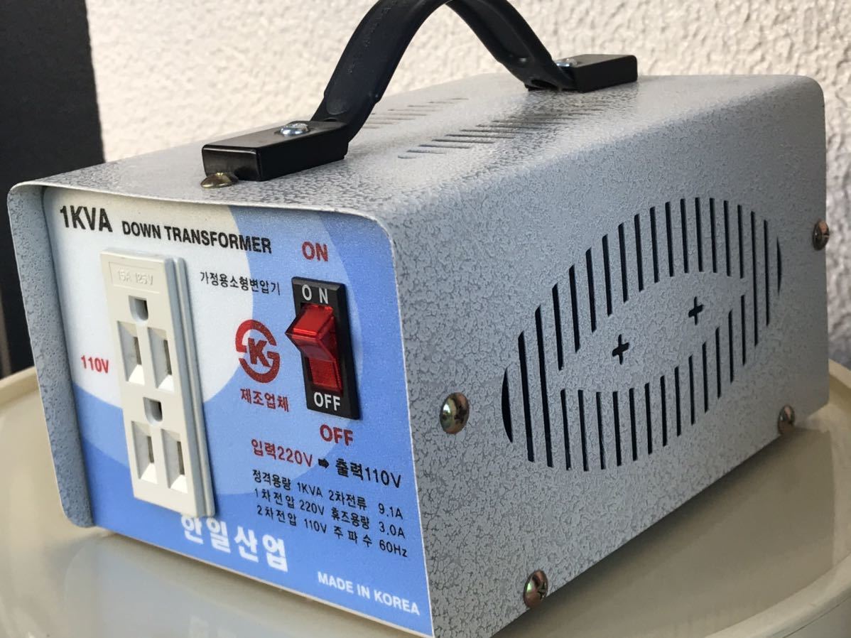 ヤフオク! 韓日産業韓国製 ダウントランス降圧専用変圧器 1,