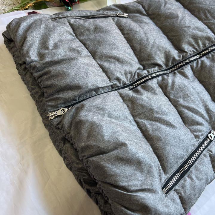 美品】DUVETICA ダウンジャケット グレー ウール マット 40