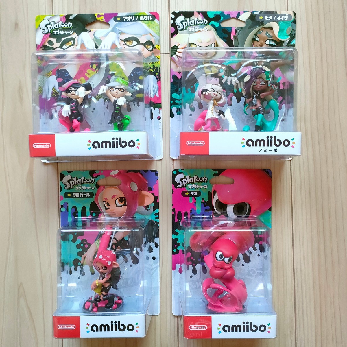 任天堂 amiibo アミーボ スプラトゥーン アオリ ホタル ヒメ イイダ タコガール タコ 新品