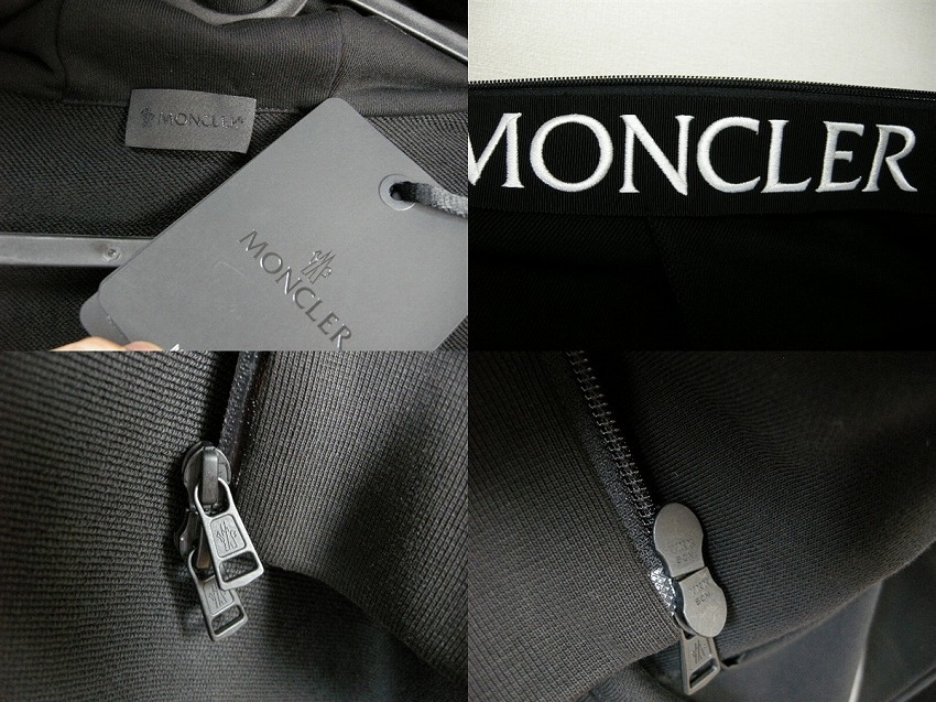 サイズM■新品 本物保証■モンクレール/MAGLIA CARDIGAN/ロゴライン スウェットパーカー/スエット/トレーナー/メンズ/MONCLER/ブラック/黒_画像8
